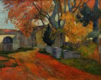 Gauguin, Paul - Lane at Alchamps, Arles
